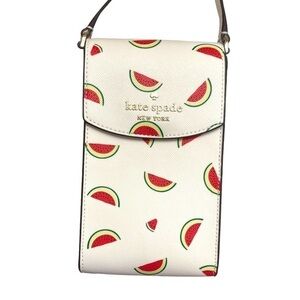 Kate spade white watermelon iphone crossbody bag